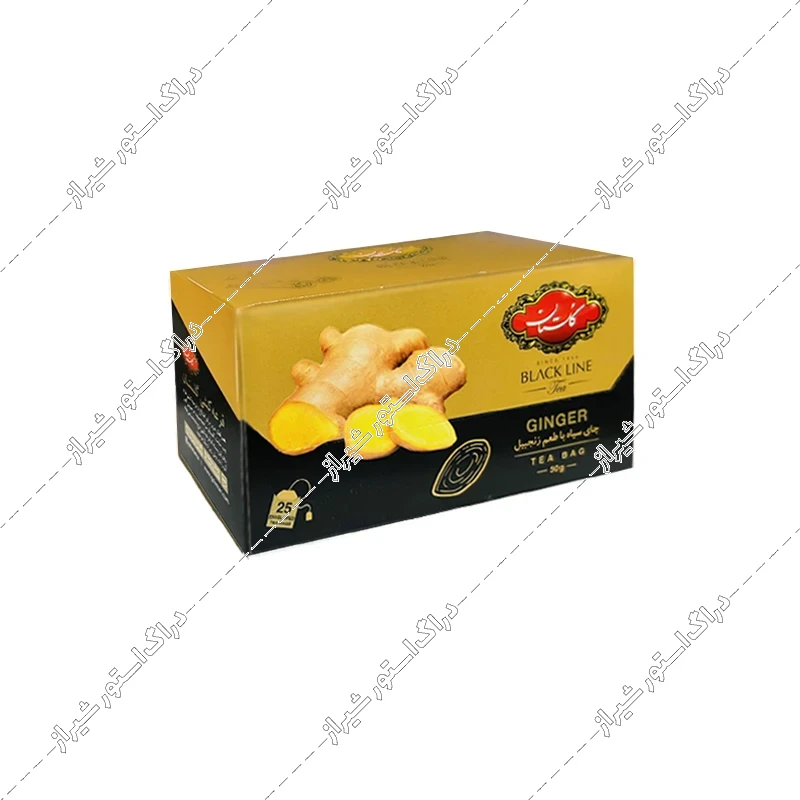 چای سیاه زنجبیل گلستان 25 عددی