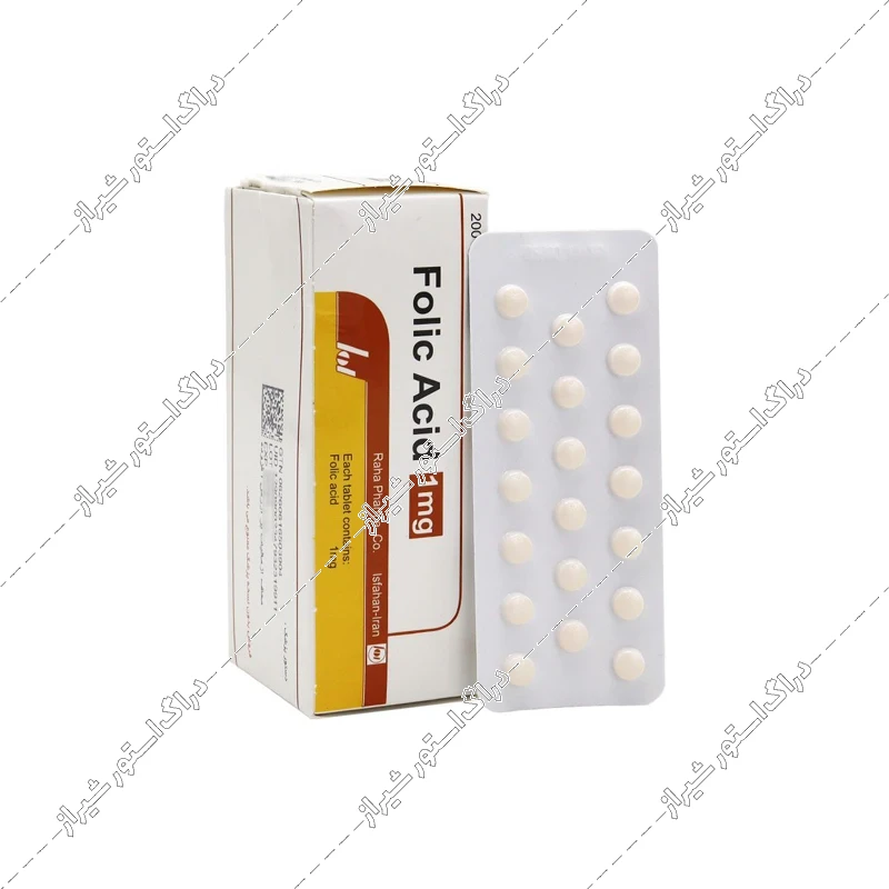 قرص فولیک اسید 1 میلی‌گرم رها دارو 200 عددی