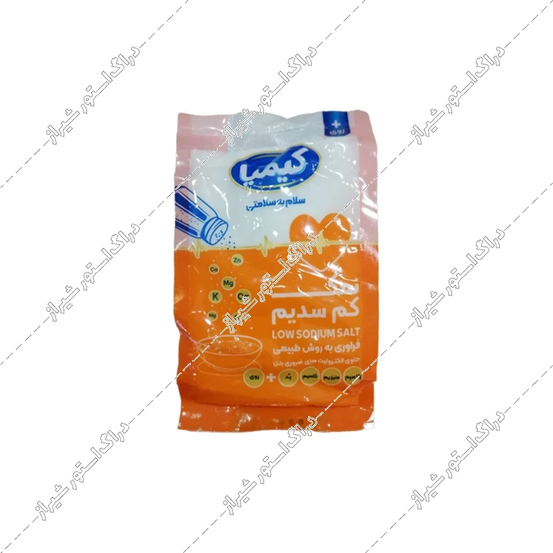 نمک کم سدیم نارنجی کیمیا حاوی پتاسیم و روی 500 گرم