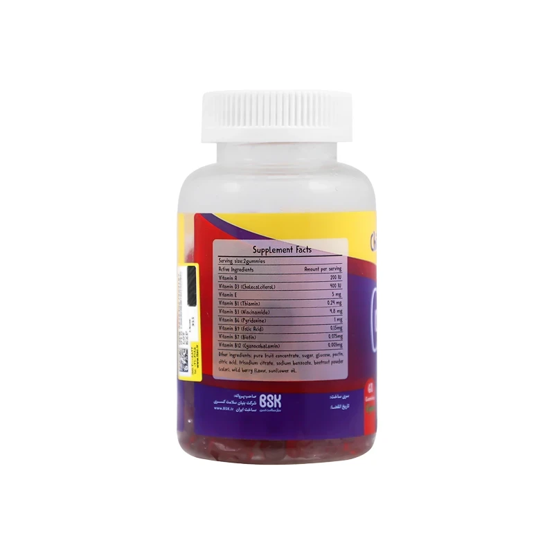 پاستیل خرسی مولتی ویتامین بی اس کی