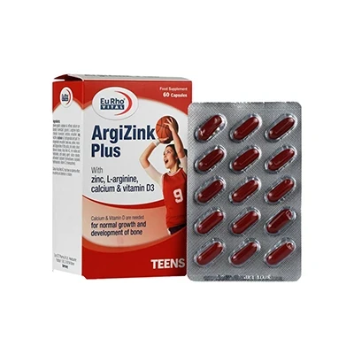 کپسول آرژی زینک پلاس یوروویتال 60 عددی