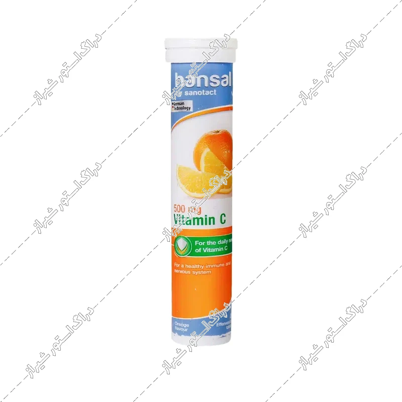 قرص جوشان ویتامین سی 500 میلی‌گرم‌ هانسال 20 عددی