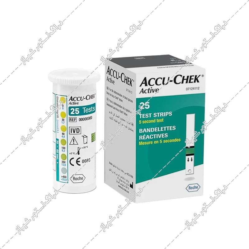 نوار تست قند خون آکیو چک اکتیو 25 عددی