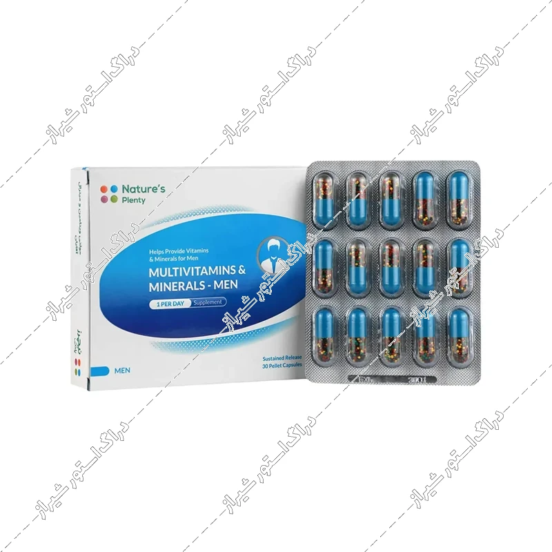 کپسول مولتی ویتامین آقایان زیر 50 سال نیچرز پلنتی 30 عددی