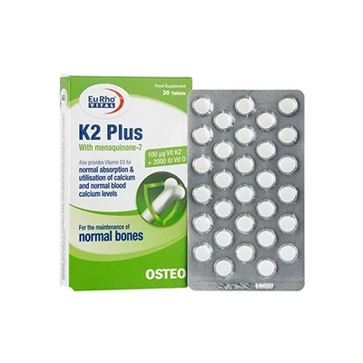 قرص K2 پلاس یوروویتال 30 عددی
