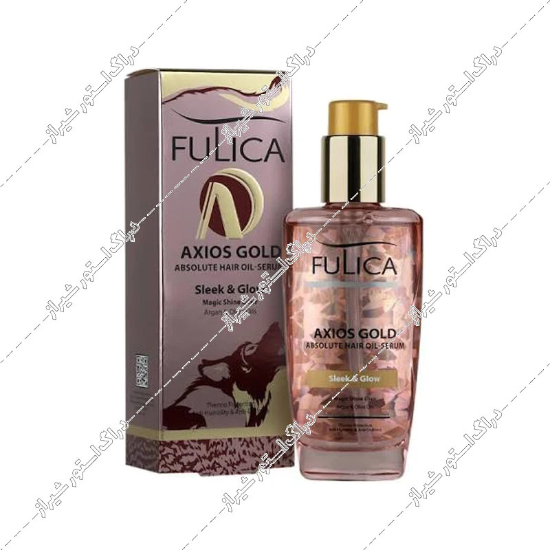 سرم براق کننده روغن آرگان Axios Gold فولیکا 100 میلی‌لیتر